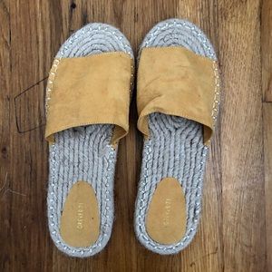 mustard yellow sandals